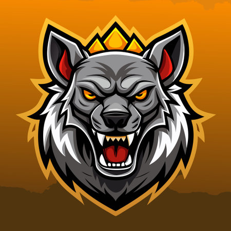 Fierce Hyena Mascot Logo for Esports and Sports Enthusiasts