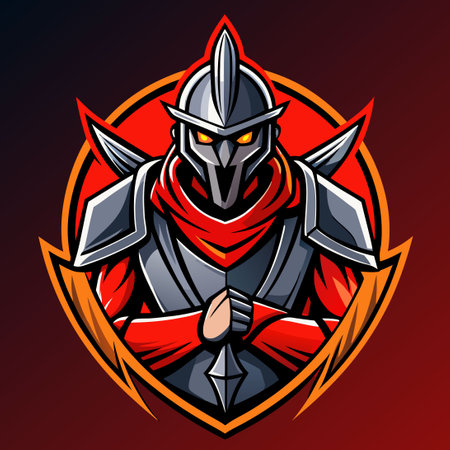 Fierce Knight Paladin in Esport Gaming Battle Arenaのイラスト素材