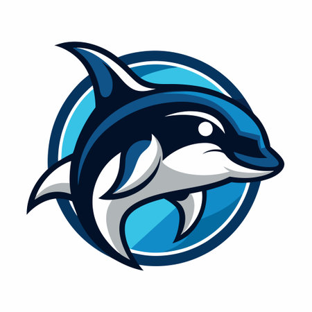 Professional Killer Whale Logo Template for Your Businessのイラスト素材
