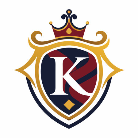 Regal Letter K Logo Embodiment of Royal Lineage (2)のイラスト素材