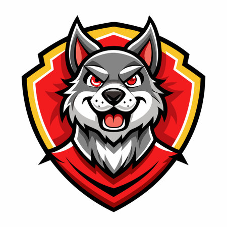 Sporty Mascot Dog Character Logo for Team Spirit and Enthusiasm