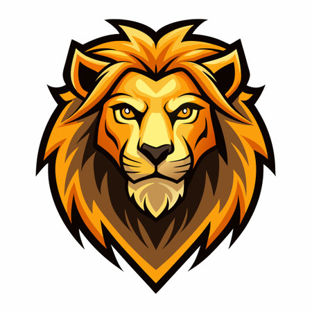 Majestic Lion Vector Illustration for Logo Designのイラスト素材