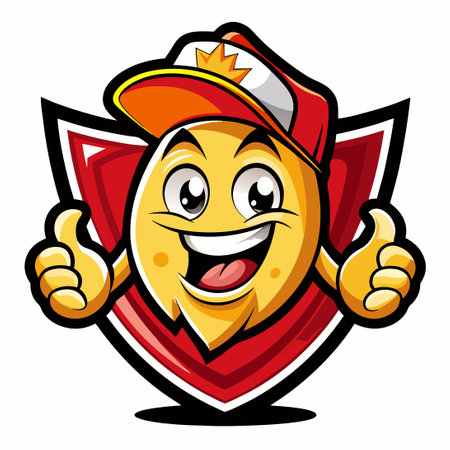 Modern Mascot Potato Chips Vector Illustration with Unique Character Designのイラスト素材