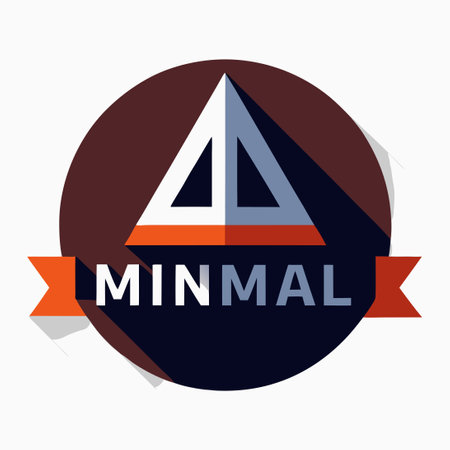 Minimalist Shadowed Logo Text in a Full-frame Title Design with High Impactのイラスト素材