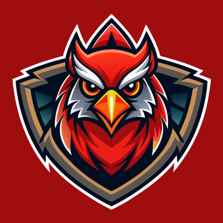 Premium Modern Sport Team Mascot Emblem with Intricate Detailsのイラスト素材