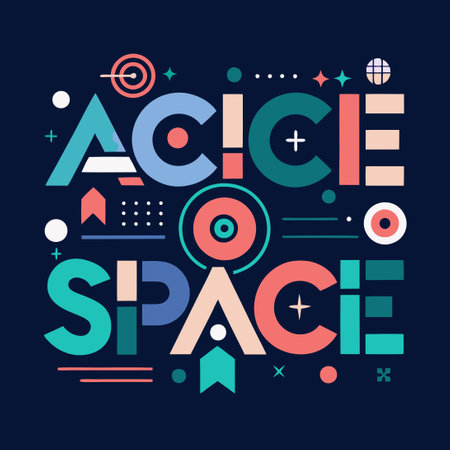 Abstract Technological Alphabet Letter 'F' in Minimalist Styleのイラスト素材