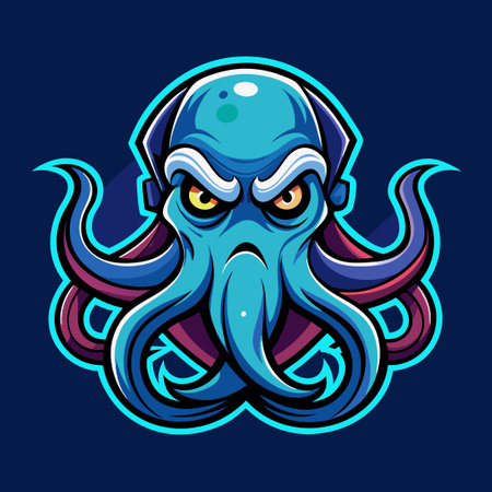 Eye-Catching Octopus Mascot Logo for Sports or E-Sports Teamsのイラスト素材