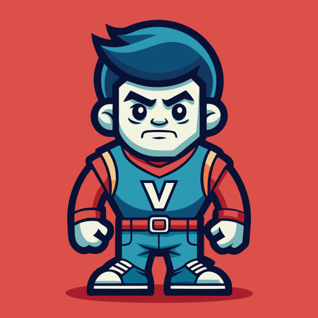 Vintage Cartoon Mascot Character Elements Clipart Collectionのイラスト素材