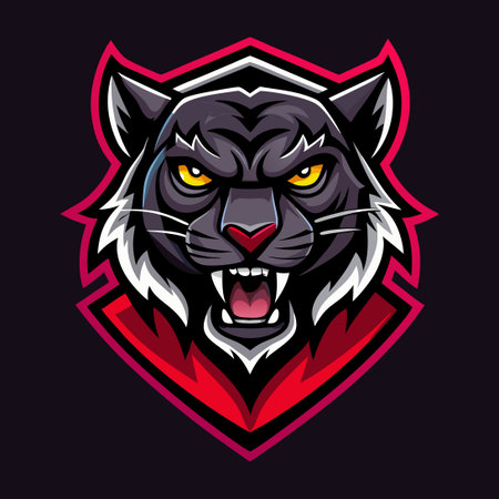 Majestic Black Panthers for Esports and Gaming Enthusiastsのイラスト素材