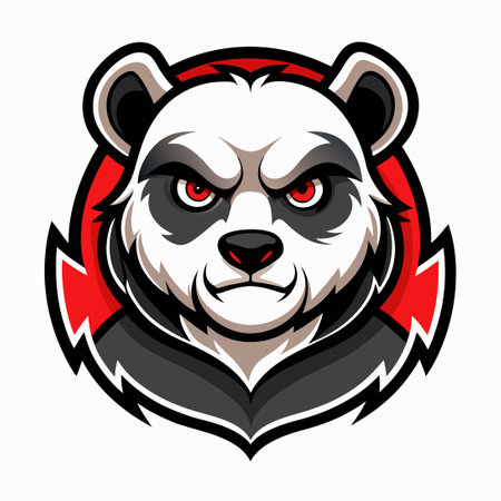 Adorable Panda Mascot Embodies Sportsmanship and Team Spiritのイラスト素材