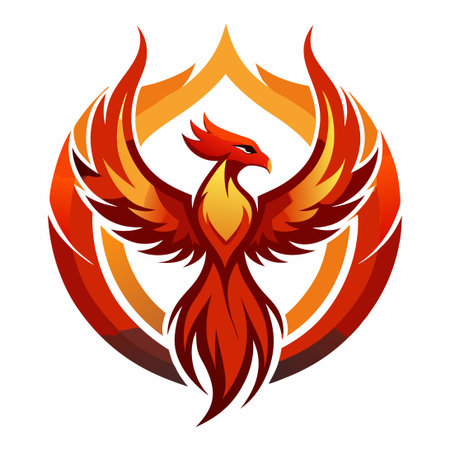 Concept Design for a Striking Phoenix Logo that Embodies Rebirth and Transformation