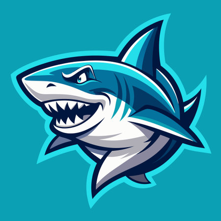 Editable Text Effect of a Shark with Modern and Stylish Designのイラスト素材