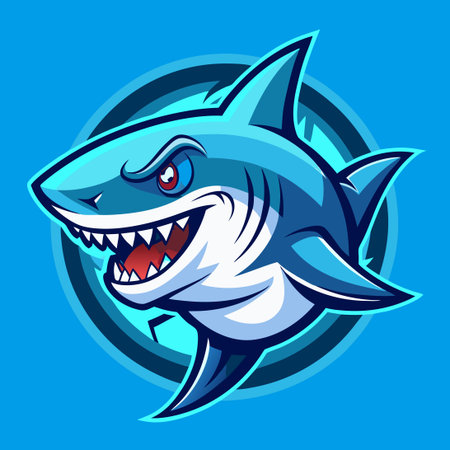 Editable Shark Text Effect with Modern, Minimalistic Styleのイラスト素材