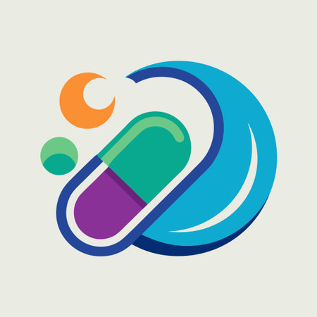 Pictorial Logo Template for Sleep and Pill Products with Modern Designのイラスト素材