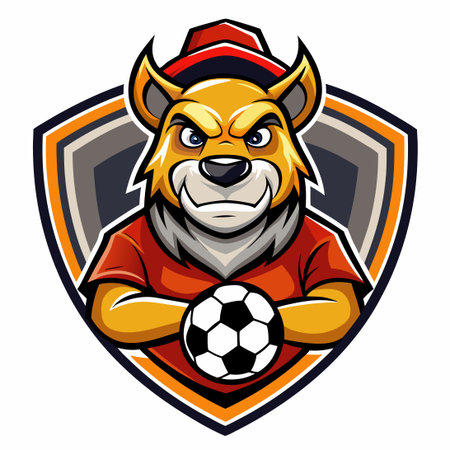 Creative and Eye-Catching Soccer Mascot Logo for Football Enthusiastsのイラスト素材