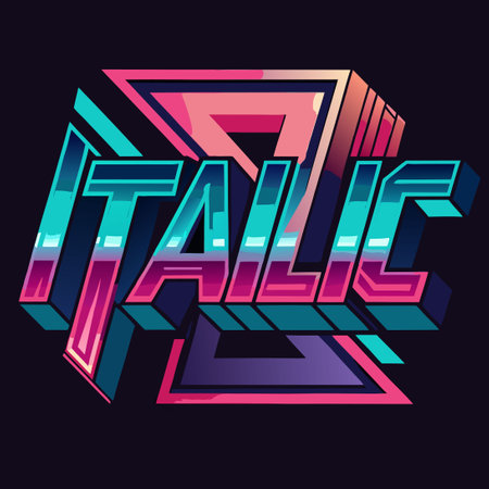 Bold Sports-Themed Typography in a Modern Italic Script Font for a Cutting-Edge and Dynamic Lookのイラスト素材