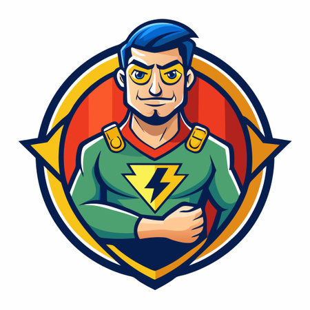 The Vintage Superhero Repairman: A Nostalgic Guardian of Broken Gadgetsのイラスト素材