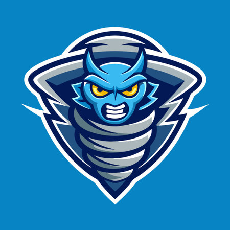 Modern and Illustrious Tornado Mascot Logo Design for Businessesのイラスト素材