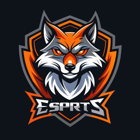 Wolf and Fox Esports Team Mascot Logos for Gaming Enthusiastsのイラスト素材