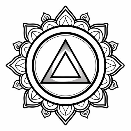 Modern Alpha Symbols Vector Icons on Trendy Backgroundのイラスト素材