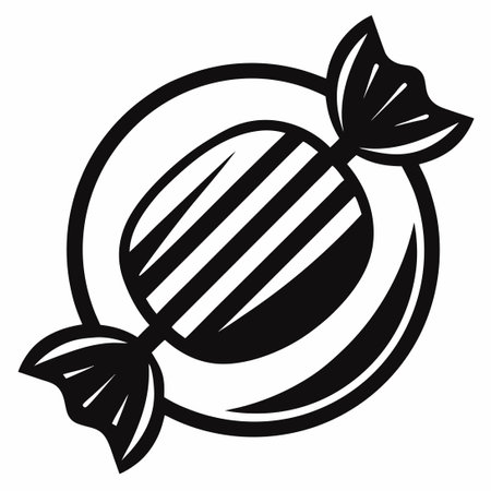 Vibrant Candy Gum Icon Template for Vector Illustrationsのイラスト素材