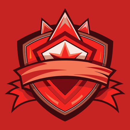 Mesmerizing Abstract Banner in Red Huesのイラスト素材