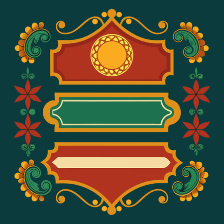 Classic Border Designs - Set of 11 Elegant Framesのイラスト素材