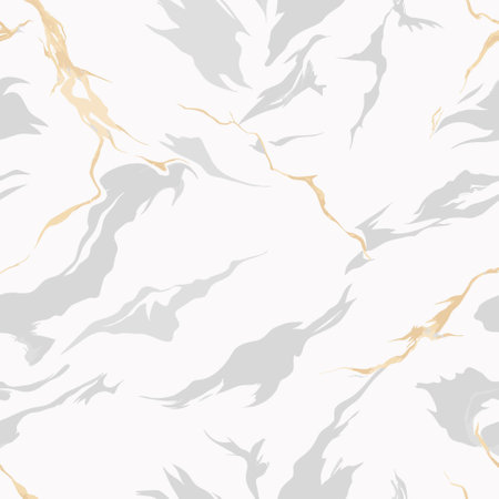 High-Resolution White Marble Texture Background in Close-Upのイラスト素材