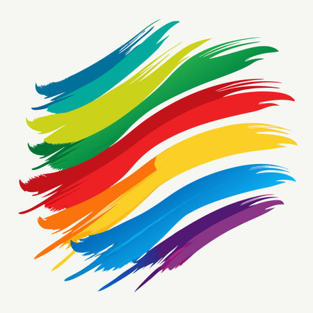 Vibrant Brushstroke Vectors for Creative Designsのイラスト素材