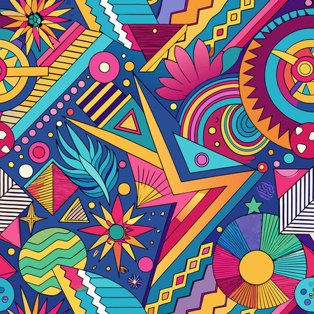 Vibrant and Intricate Kaleidoscope of Colors and Patterns