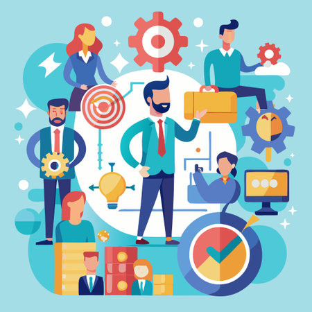 Corporate Management Strategy: Branding Innovations for Business Successのイラスト素材