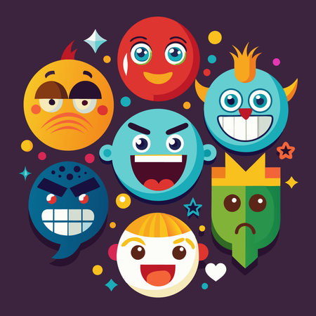 An Expansive Collection of Diverse and Expressive Emojis for Every Occasionのイラスト素材
