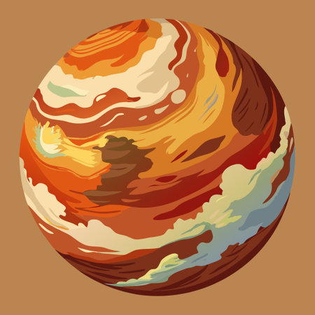 Earthy Tones Paintbrush Strokes Symphony in Abstract Artのイラスト素材