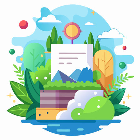 Editable Environmental Poster Template Vector Downloadのイラスト素材