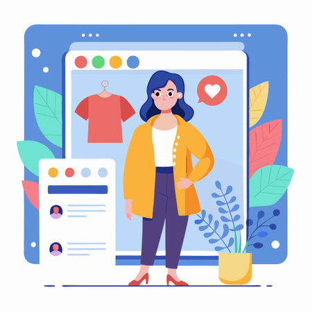 Modern Fashion Sale Template for Captivating Social Media Postsのイラスト素材