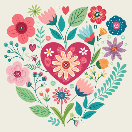 Elegant Floral Celebration Backdrop with Seamless Pattern Designのイラスト素材