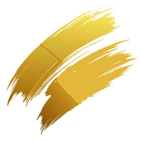 Elegant Gold Brush Stroke Background with Subtle Textureのイラスト素材