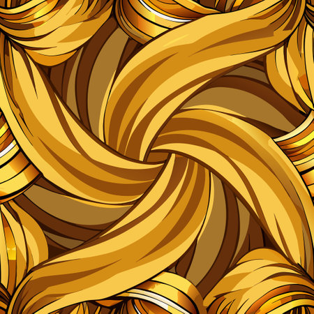 Gilded Fabric Swirls with Shallow Depth of Field Perfectionのイラスト素材
