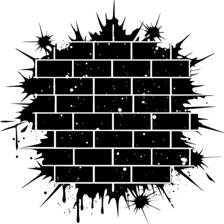 Gritty Grunge Wall Texture for Edgy Designs and Backgroundsのイラスト素材