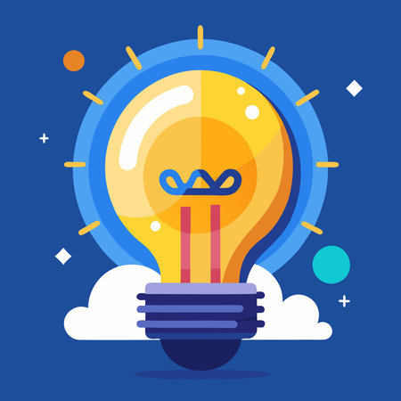 Creative Light Bulb Ideas Sparking Innovation and Imaginationのイラスト素材