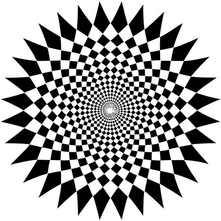 Modern Abstract Square Pattern with Halftone Effects in Blue and Whiteのイラスト素材