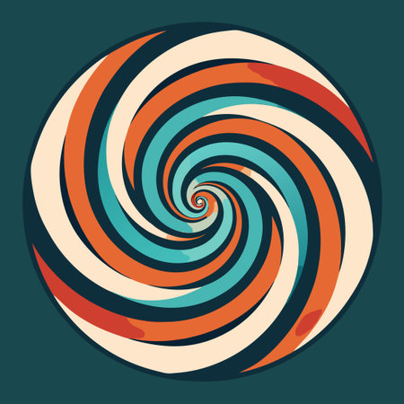 Colorful spiral, swirl, twirl element. Swirl iconのイラスト素材