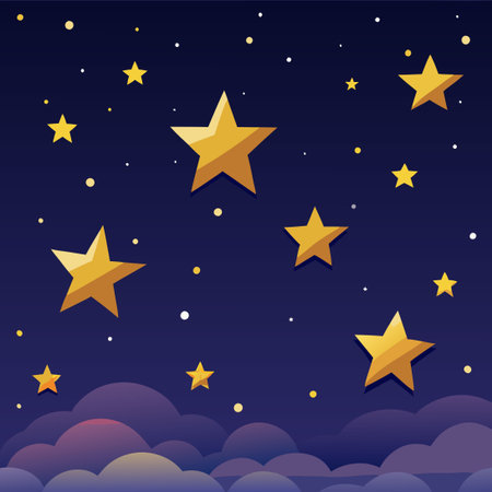 Captivating Night Sky with a Shimmering Starry Mosaic