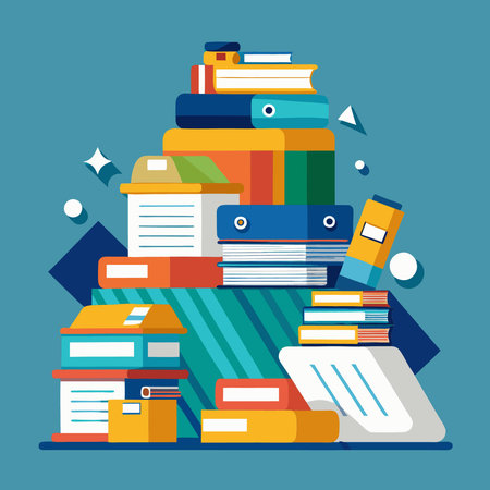 Disorganized Mess of Files and Folders: A Visual Illustrationのイラスト素材