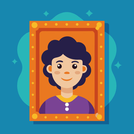 Display Your Cherished Memories with This Elegant Photo Frame Triptychのイラスト素材