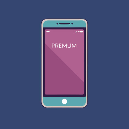Premium Mockup Template for Showcase of Mobile Phone Screensのイラスト素材
