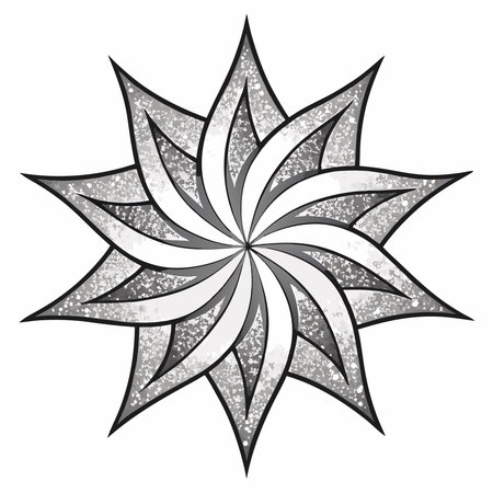 Shimmering Silver Glitter Texture on a Deep Black Backgroundのイラスト素材