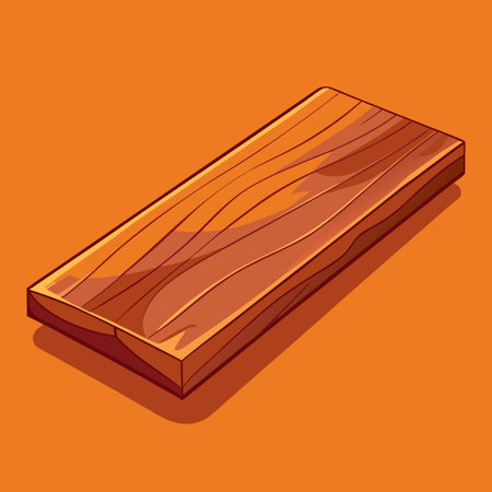 Textured Natural Wood Panel Smooth Plank Rustic and Elegantのイラスト素材