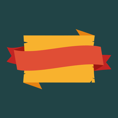 Torn Paper Banner with Sticky Tape Adhesionのイラスト素材