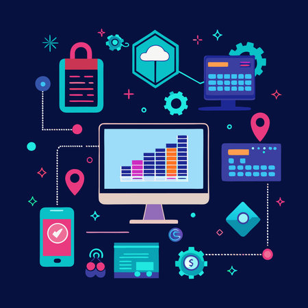 Binary Code Visualization on a Dark Blue Background for Big Data Analytics